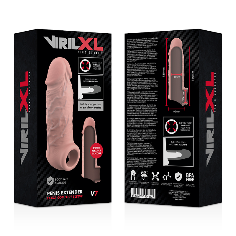 VIRILXL - LIQUID SILICONE V7 NATURAL PENIS EXTENSION - Amore24