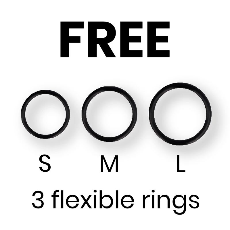 CYBER SILICOCK - STRAP-ON HARNESS WITH 3 RINGS FREE - Amore24