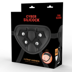 CYBER SILICOCK - STRAP-ON HARNESS WITH 3 RINGS FREE - Amore24