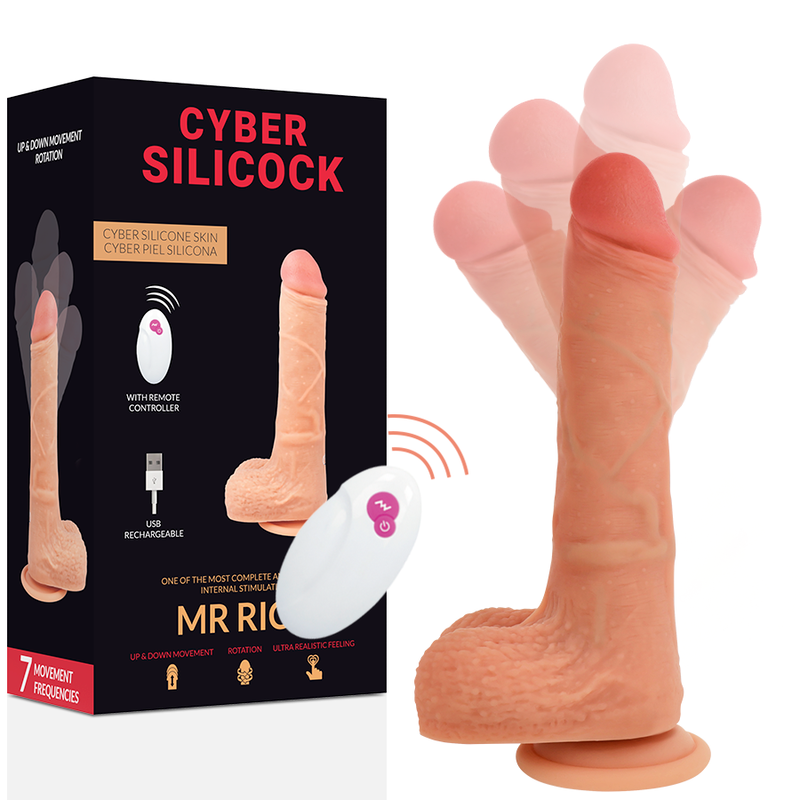 CYBER SILICOCK - REMOTE CONTROL REALISTIC MR RICK 20.9 CM -O- 4 CM - Amore24