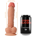CYBER SILICOCK - STRAP-ON MAGNUS LIQUID SILICONE WITH 3 RINGS FREE 20.5 CM -O- 4.1 CM - Amore24