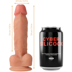 CYBER SILICOCK - STRAP-ON LIQUID SILICONE OLIVER WITH 3 RINGS FREE 19 CM -O- 3.9 CM - Amore24