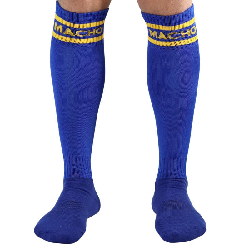 MACHO - LONG SOCKS ONE SIZE BLUE - Amore24