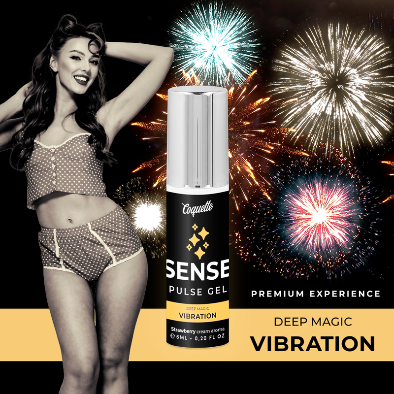 COQUETTE CHIC DESIRE - PULSE GEL STRAWBERRY MAGIC VIBRATION PREMIUM 6ML - Amore24