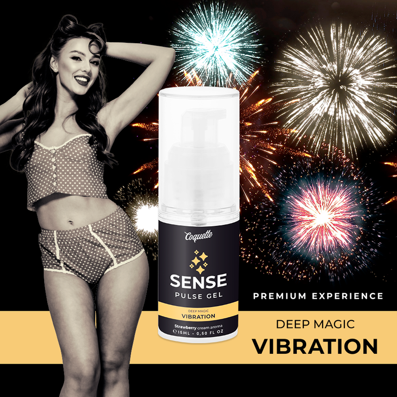 COQUETTE CHIC DESIRE - PULSE GEL STRAWBERRY MAGIC VIBRATION PREMIUM 15ML - Amore24