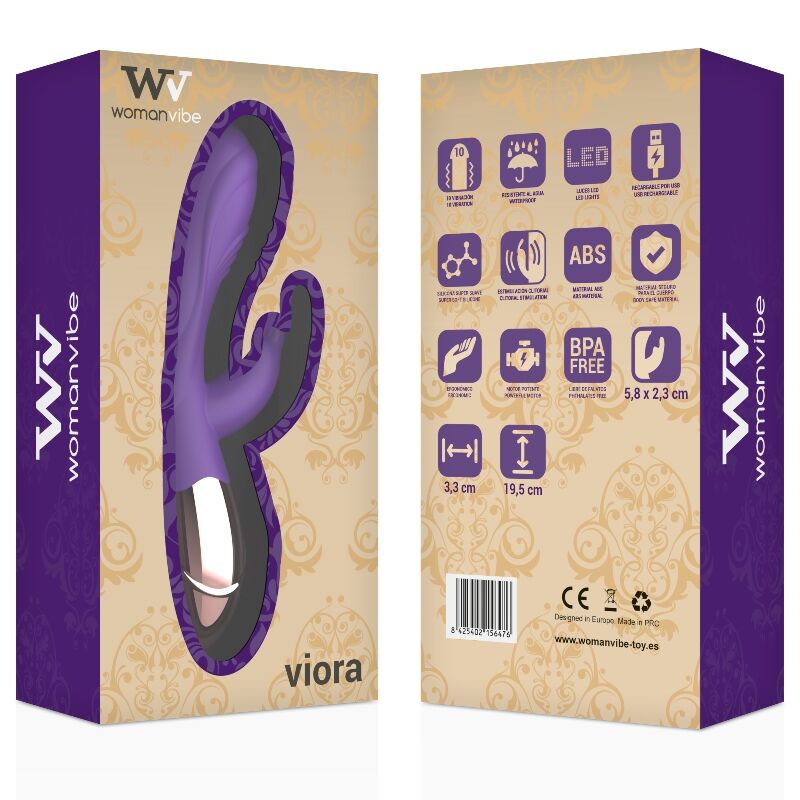WOMANVIBE - VIORA SILICONE RECHARGEABLE VIBRATOR - Amore24