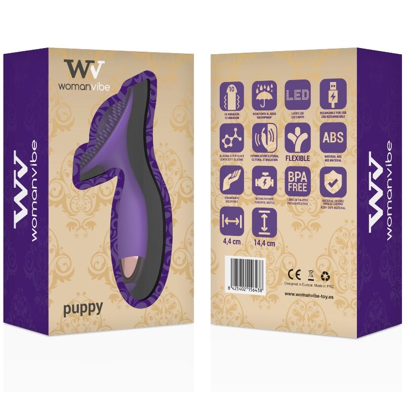 WOMANVIBE - PUPPY STIMULATOR RECHARGEABLE SILICONE - Amore24