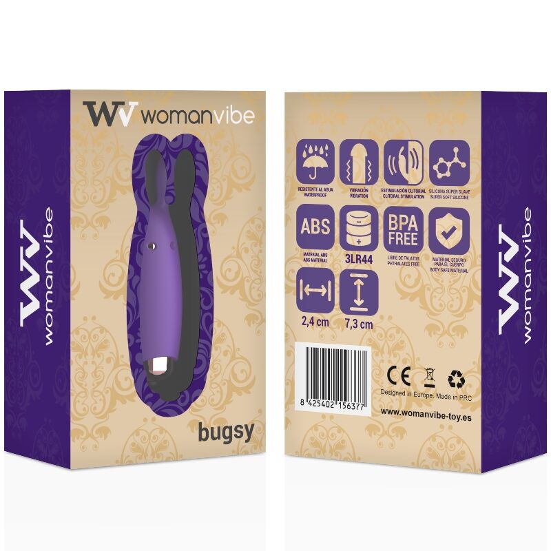 WOMANVIBE - BUGSY SILICONE RABBIT STIMULATOR - Amore24