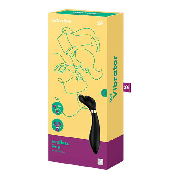 SATISFYER - ENDLESS FUN MULTI VIBRATOR 3 BLACK - Amore24