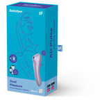 SATISFYER - DUAL PLEASURE AIR PULSE VIBRATOR MAUVE - Amore24