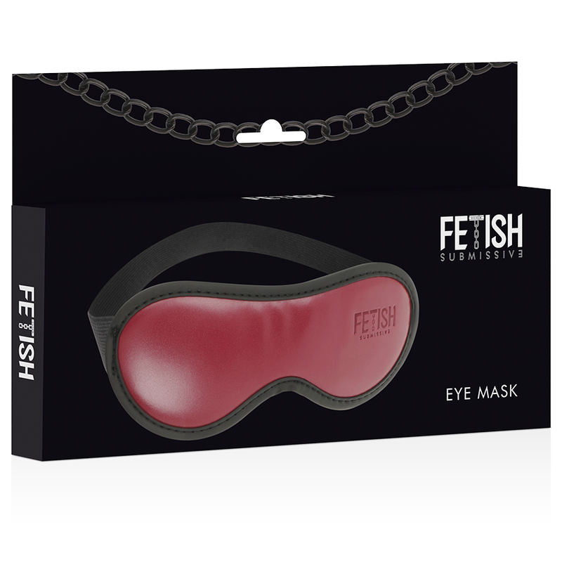 FETISH SUBMISSIVE DARK ROOM - VEGAN LEATHER MASK WITH NEOPRENE LINING - Amore24