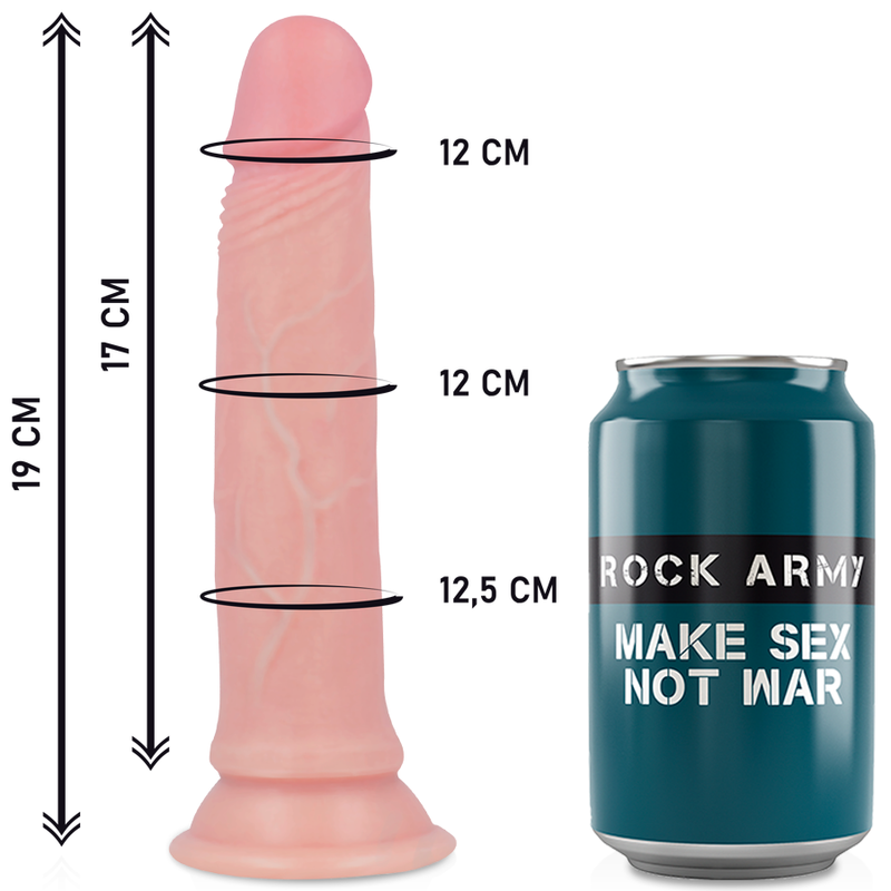 ROCKARMY - HARNESS + LIQUID SILICONE DILDO PREMIUM AVENGER 19 CM -O- 3.98 CM - Amore24