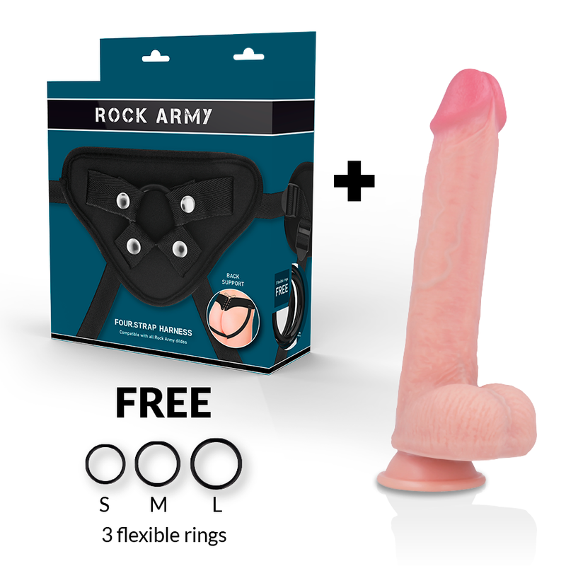 ROCKARMY - ARN S + LIQUID SILICONE DILDO PREMIUM KINGCOBRA 24 CM -O- 4.77 CM - Amore24