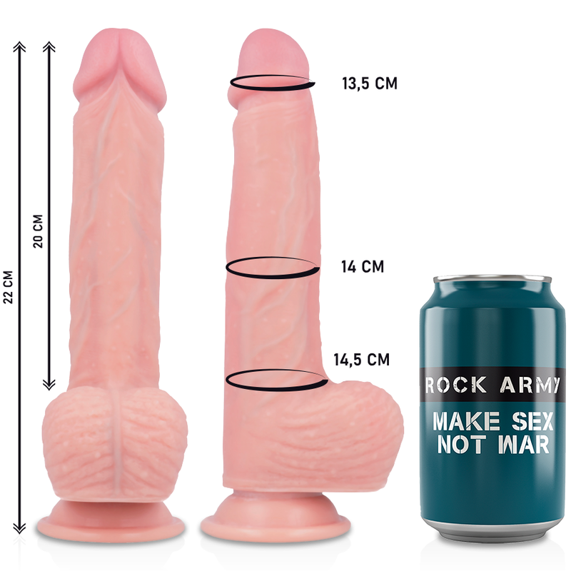 ROCKARMY - HARNESS + LIQUID SILICONE VIBRATOR PREMIUM APACHE REMOTE CONTROL 20.5 CM -O- 4.62 CM - Amore24