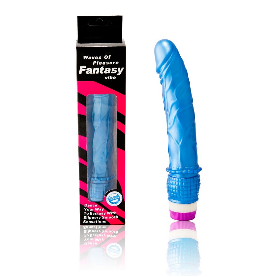 BAILE - WAVES OF PLEASURE VIBRATOR 23 CM BLUE - Amore24