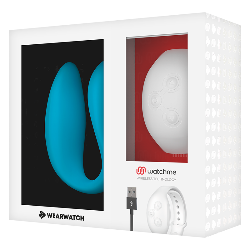 WEARWATCH - WATCHME DUAL TECHNOLOGY VIBRATOR INDIGO/SNOW - Amore24