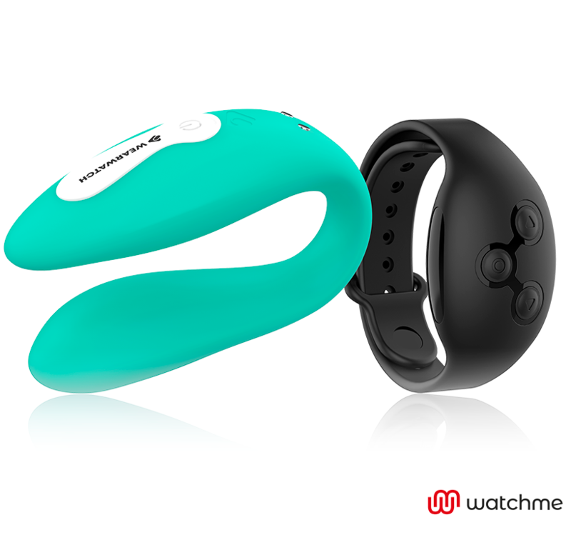 WEARWATCH - DUAL TECHNOLOGY VIBRATOR WATCHME AQUAMARINE / JET - Amore24