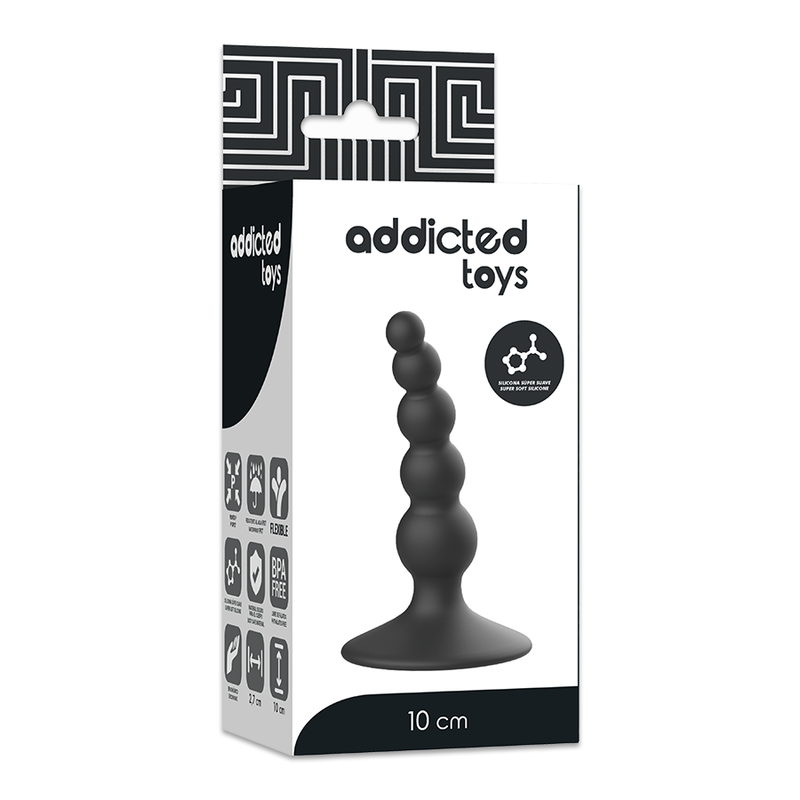 ADDICTED TOYS - ANAL SEXUAL PLUG 10 CM BLACK - Amore24