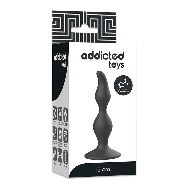 ADDICTED TOYS - ANAL SEXUAL PLUG 12 CM BLACK - Amore24