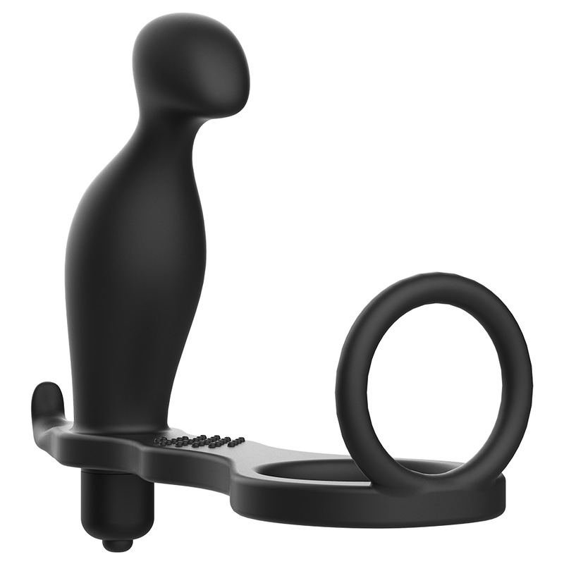 ADDICTED TOYS - ANAL PLUG WITH BLACK SILICONE RING 12 CM - Amore24