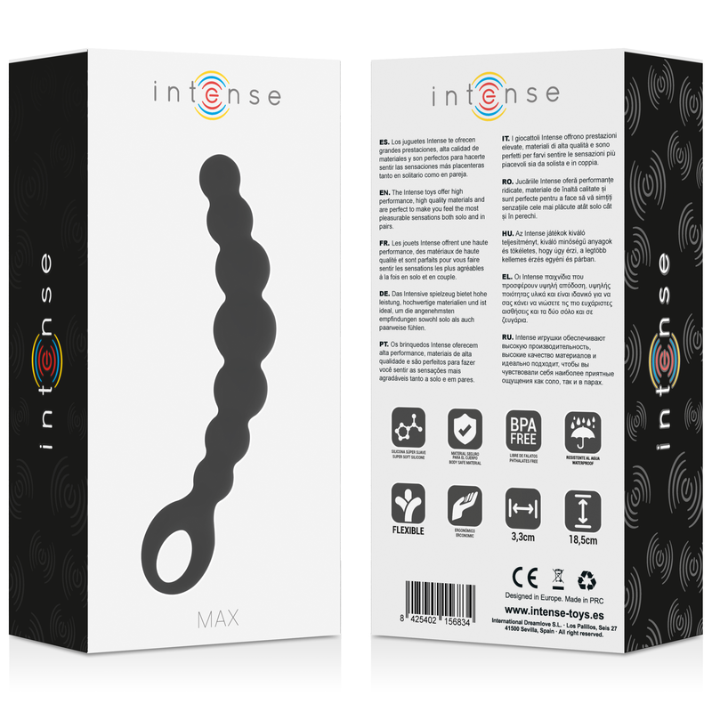 INTENSE - ANAL BEADS MAX BLACK - Amore24