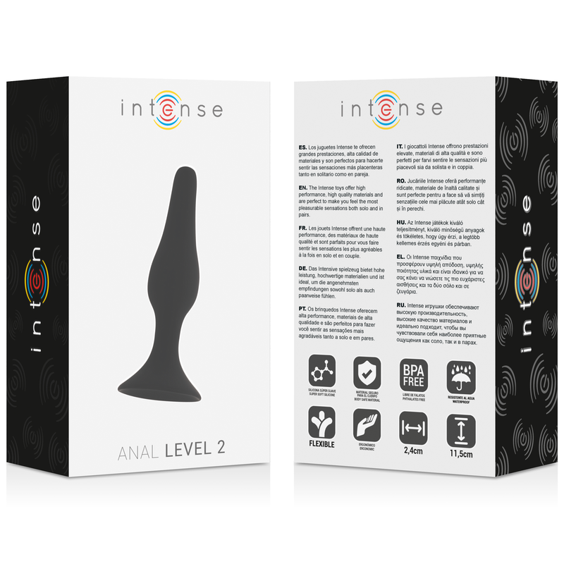INTENSE - ANAL LEVEL 2 11.5CM BLACK - Amore24