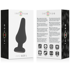 INTENSE - ANAL PLUG PIPO L BLACK SILICONE 13 CM - Amore24