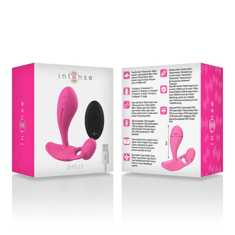 INTENSE - SHELLY PLUG ANAL REMOTE CONTROL PINK - Amore24