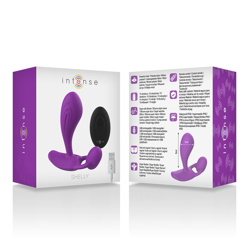 INTENSE - SHELLY PLUG ANAL REMOTE CONTROL PURPLE - Amore24