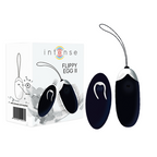 INTENSE - FLIPPY II VIBRATING EGG WITH REMOTE CONTROL BLACK - Amore24