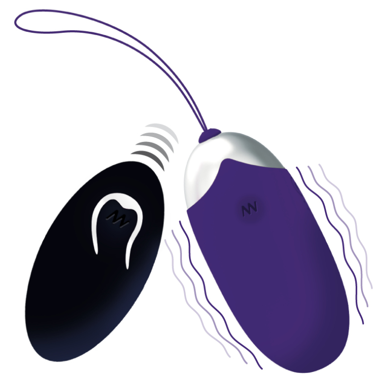INTENSE - FLIPPY II VIBRATING EGG WITH REMOTE CONTROL PURPLE - Amore24
