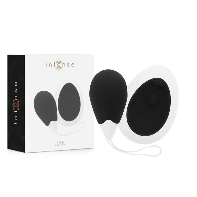 INTENSE - JAN VIBRATING EGG REMOTE CONTROL BLACK - Amore24