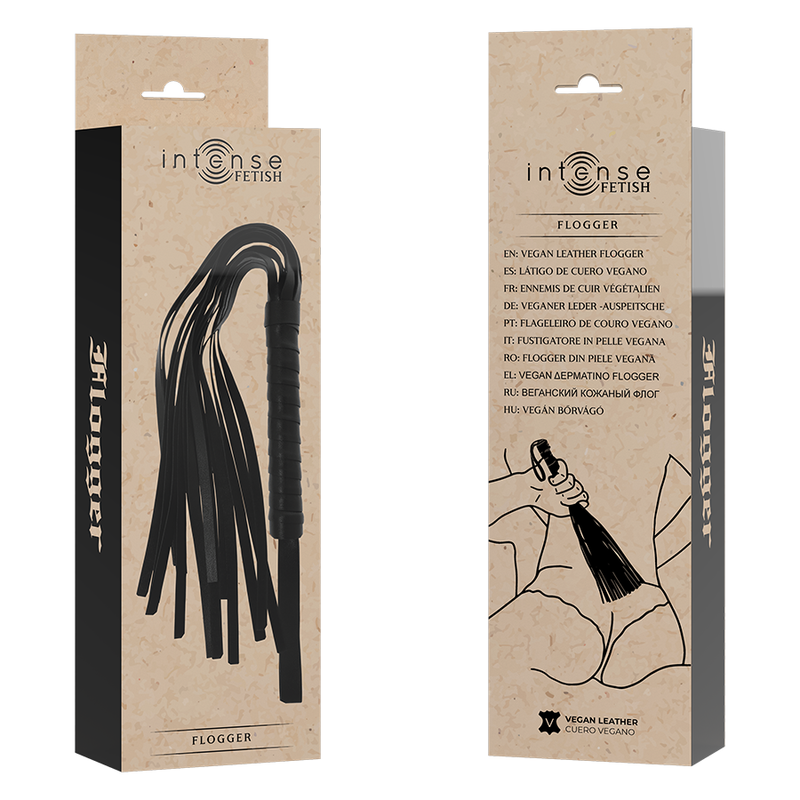 INTENSE - FETISH VEGAN LEATHER FLOGGER - Amore24