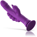INTENSE - CASANOVA RABBIT SILICONE VIBRATOR TRIPLE MOTOR PURPLE - Amore24