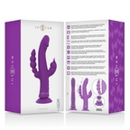INTENSE - CASANOVA RABBIT SILICONE VIBRATOR TRIPLE MOTOR PURPLE - Amore24