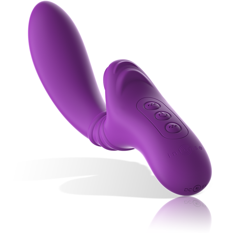 INTENSE - HARRY FLEXIBLE VIBRATOR WITH PURPLE TONGUE - Amore24