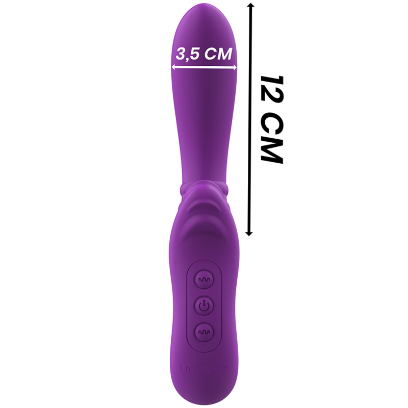 INTENSE - HARRY FLEXIBLE VIBRATOR WITH PURPLE TONGUE - Amore24