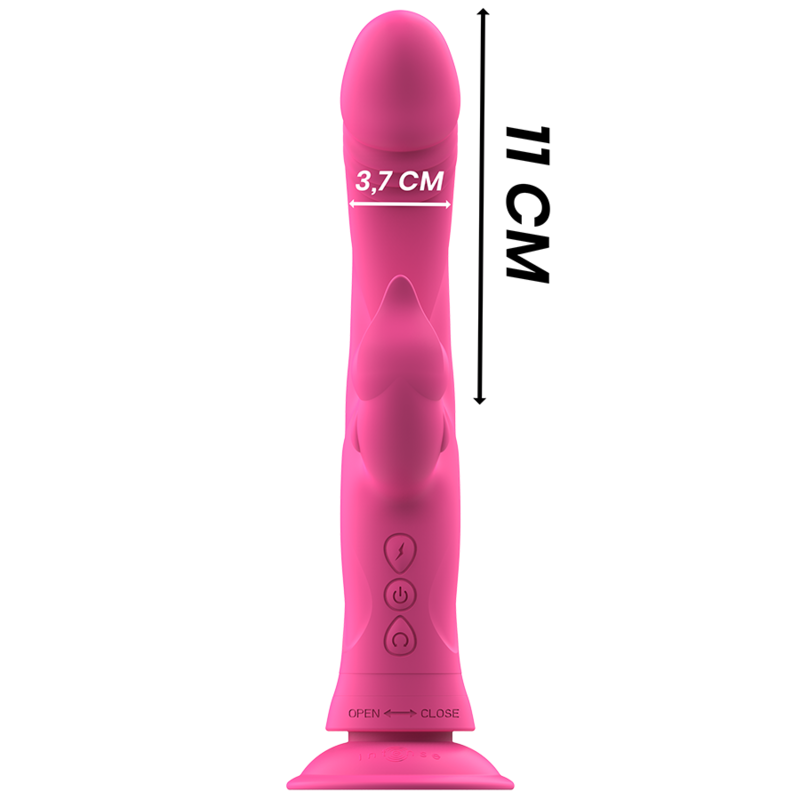 INTENSE - JULIO RABBIT VIBRATOR PINK SILICONE - Amore24