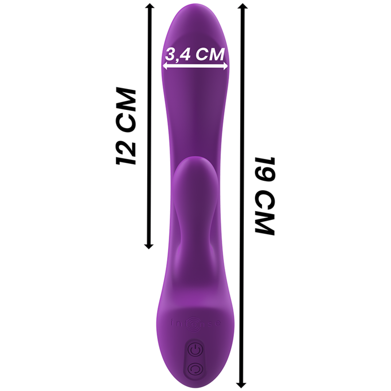 INTENSE - LUIGI RABBIT VIBRATOR LIQUID SILICONE PURPLE - Amore24