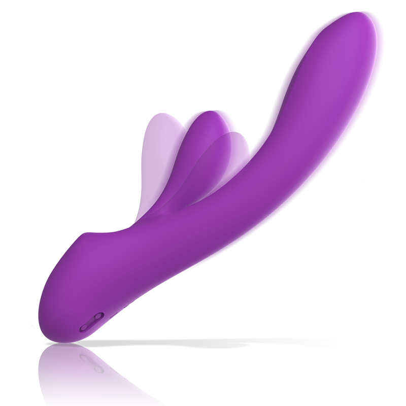 INTENSE - LUIGI RABBIT VIBRATOR LIQUID SILICONE PURPLE - Amore24