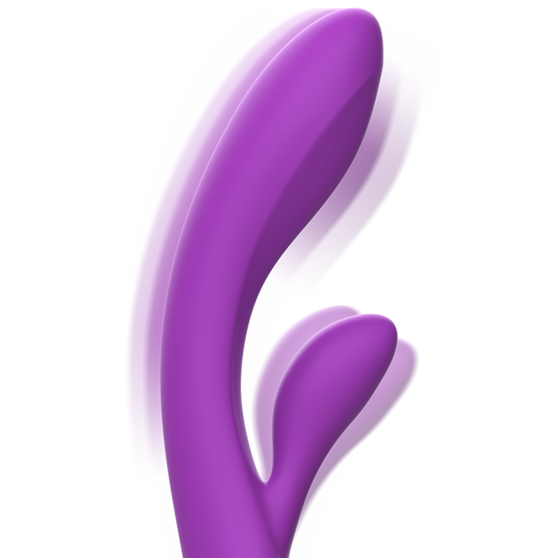 INTENSE - LUIGI RABBIT VIBRATOR LIQUID SILICONE PURPLE - Amore24