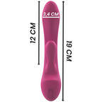 INTENSE - LUIGI RABBIT VIBRATOR PINK LIQUID SILICONE - Amore24