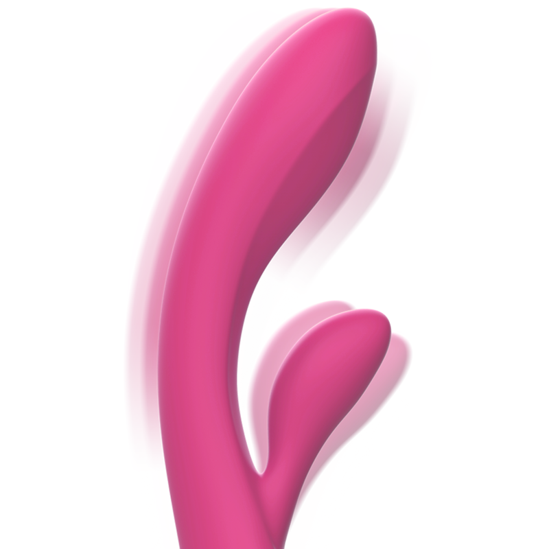 INTENSE - LUIGI RABBIT VIBRATOR PINK LIQUID SILICONE - Amore24