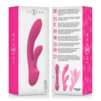 INTENSE - LUIGI RABBIT VIBRATOR PINK LIQUID SILICONE - Amore24
