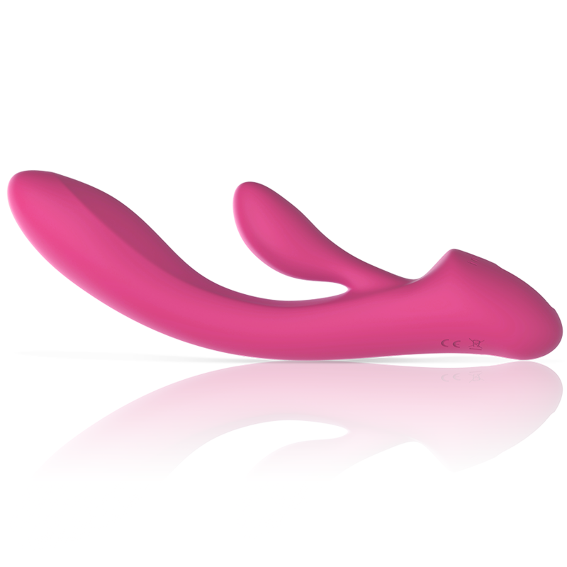 INTENSE - LUIGI RABBIT VIBRATOR PINK LIQUID SILICONE - Amore24