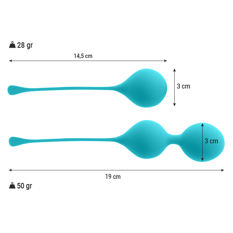 INTENSE - KEGEL BALLS PACK KENDALL BLUE - Amore24