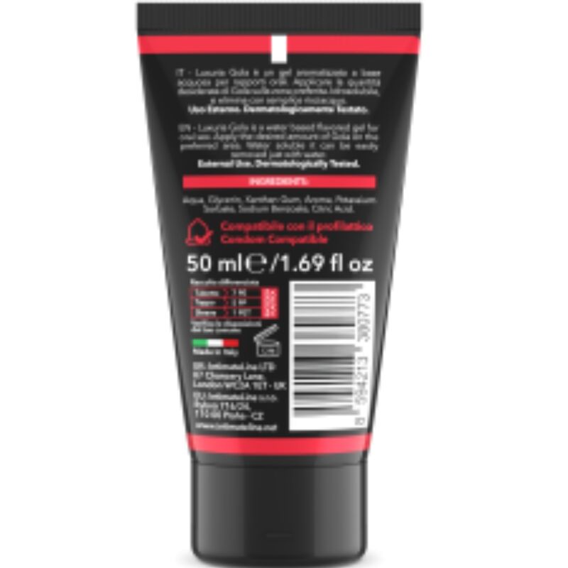 INTIMATELINE LUXURIA - ORAL SEX GEL STRAWBERRY FLAVOR 50 ML - Amore24