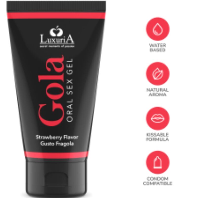 INTIMATELINE LUXURIA - ORAL SEX GEL STRAWBERRY FLAVOR 50 ML - Amore24