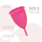 INTIMICHIC - MENSTRUAL CUP MEDICAL GRADE SILICONE - SIZE S - Amore24
