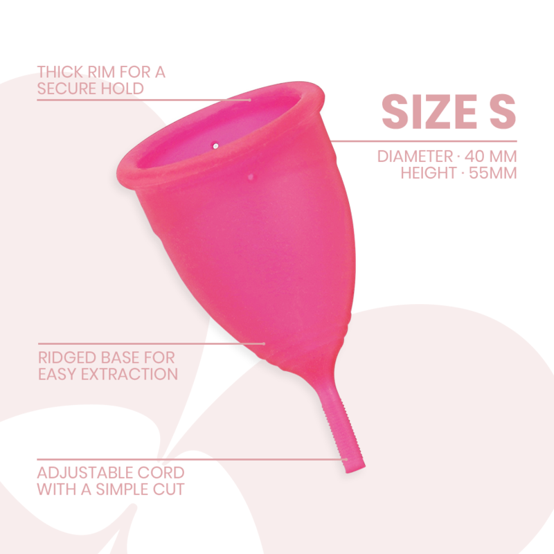INTIMICHIC - MENSTRUAL CUP MEDICAL GRADE SILICONE - SIZE S - Amore24